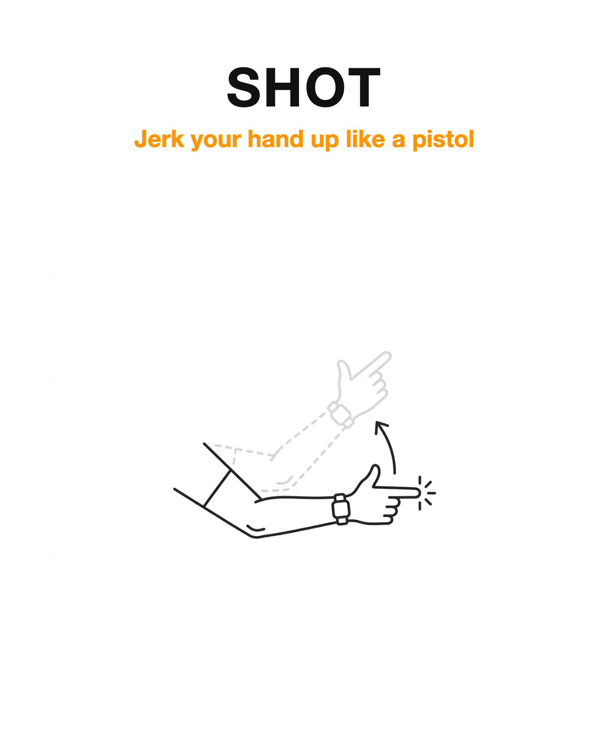 Gunshot gesture