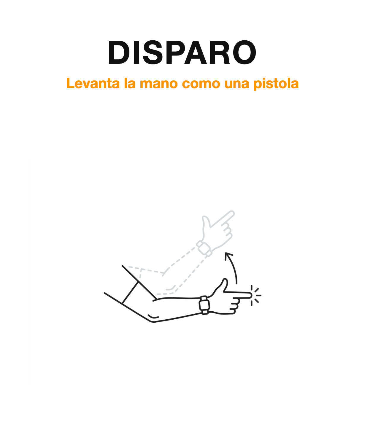Gesto disparo