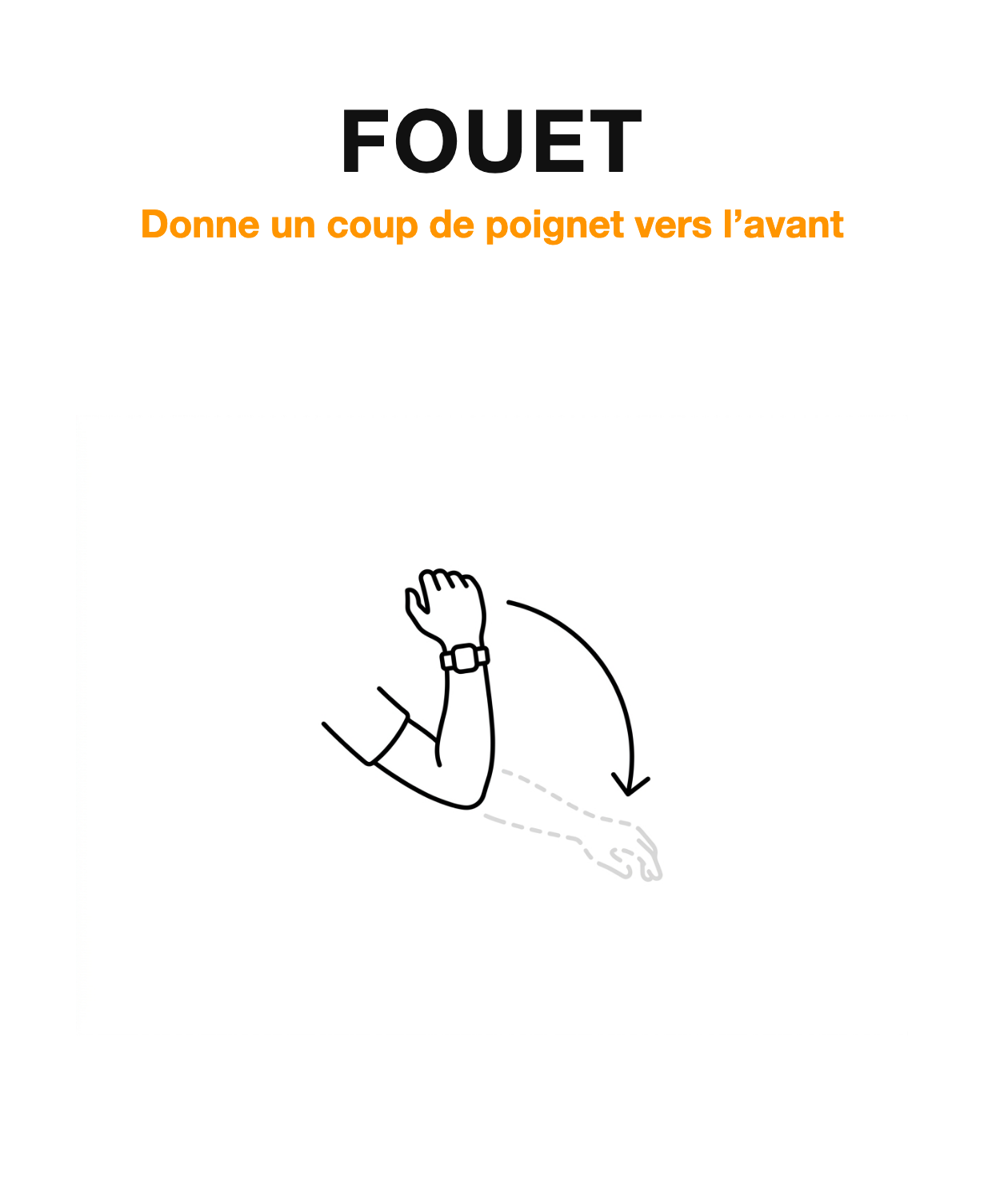 Geste fouet