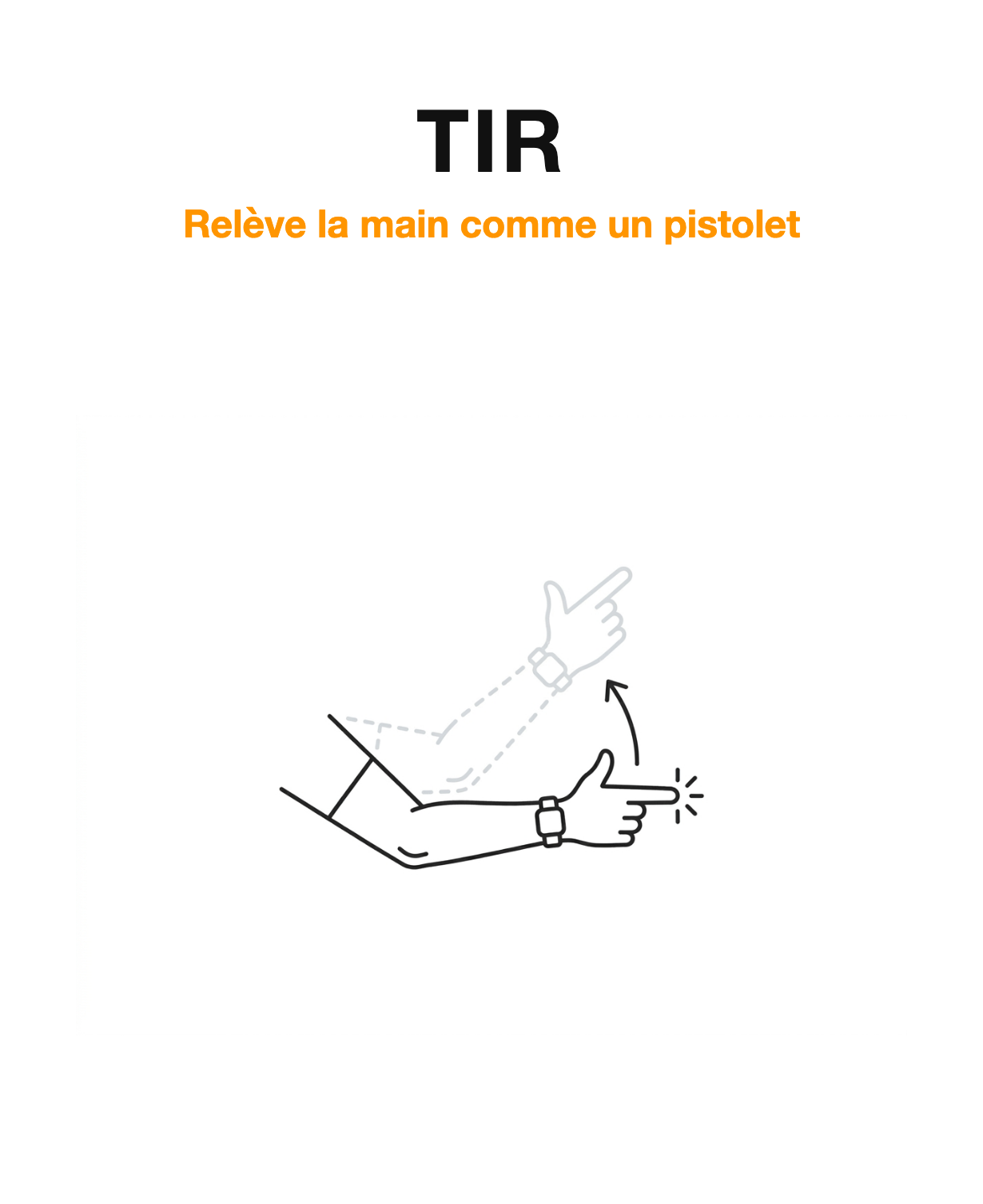 Geste tir