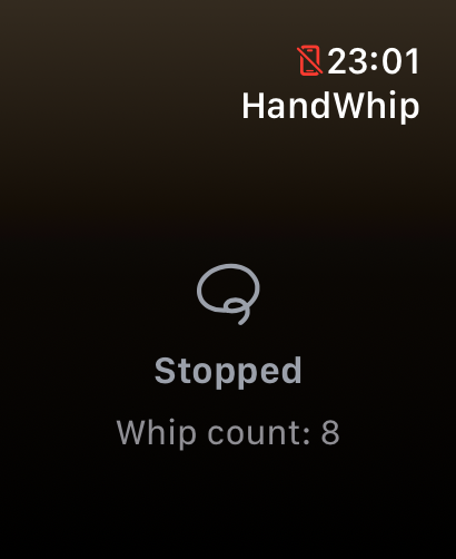 HandWhip Stopped